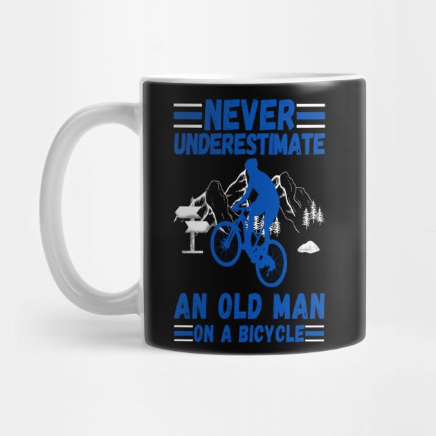 never underestimate an old man on a bicycle by JustBeSatisfied